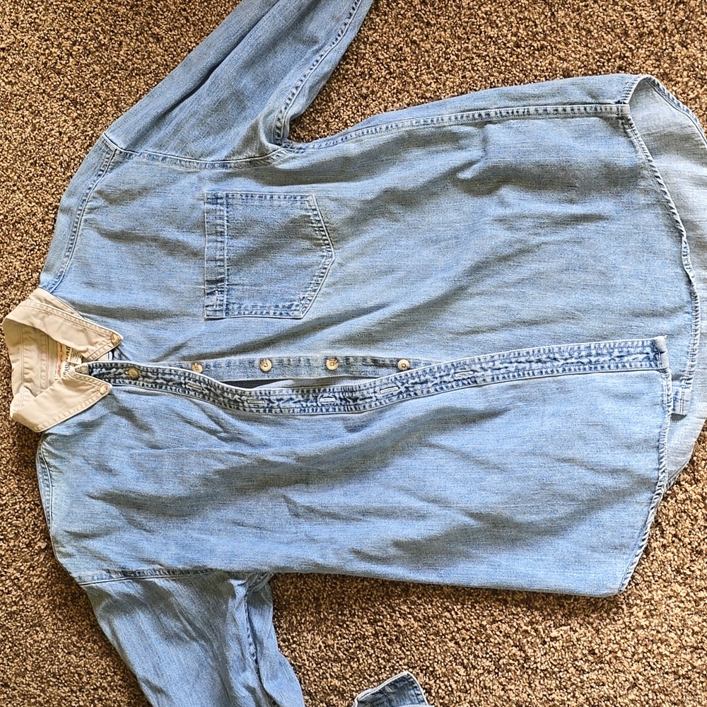 Women's size small denim button down top